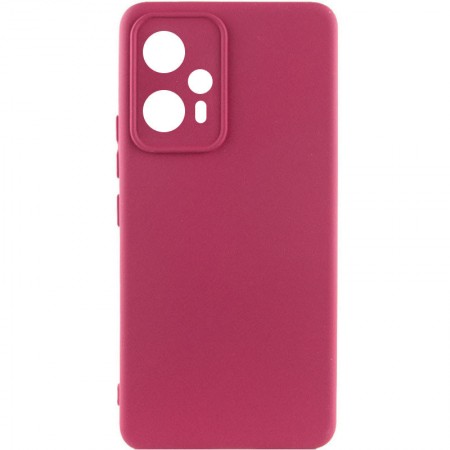 Чохол Silicone Cover Lakshmi Full Camera (A) для Xiaomi Redmi Note 12T Pro Бордовый (40562)