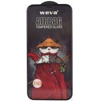 Захисне 2.5D скло Weva AirBag (тех.пак) для Apple iPhone 12 Pro / 12 (6.1'') Чорний (41419)