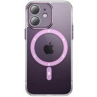 Чохол TPU+PC Colorful with MagSafe для Apple iPhone 12 (6.1'') Розовый (41203)