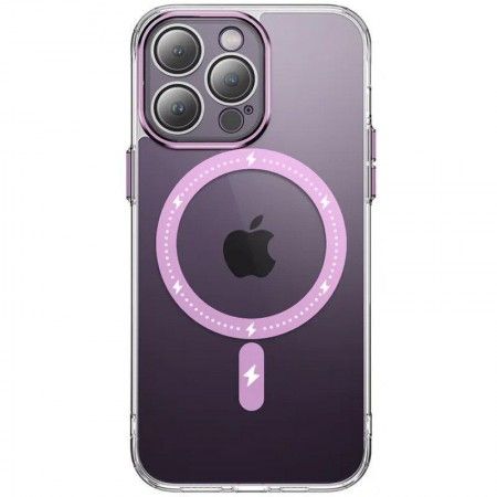 Чохол TPU+PC Colorful with MagSafe для Apple iPhone 12 Pro (6.1'') Розовый (41209)