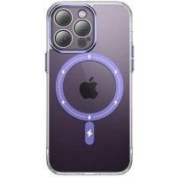 Чохол TPU+PC Colorful with MagSafe для Apple iPhone 12 Pro (6.1'') Пурпурний (41207)