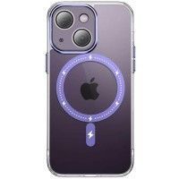 Чохол TPU+PC Colorful with MagSafe для Apple iPhone 13 (6.1'') Пурпурний (41218)