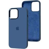Чохол Silicone Case Metal Buttons (AA) для Apple iPhone 12 Pro / 12 (6.1'') Синий (41641)