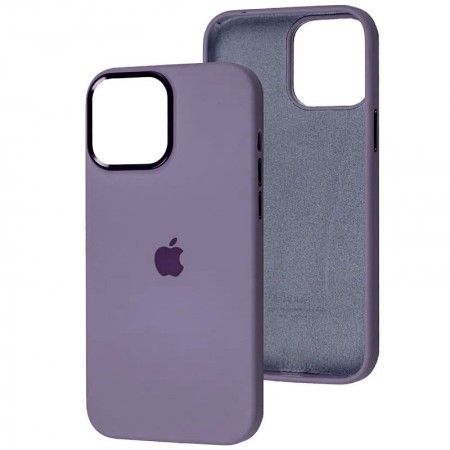Чохол Silicone Case Metal Buttons (AA) для Apple iPhone 12 Pro / 12 (6.1'') Фіолетовий (41639)