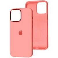 Чохол Silicone Case Metal Buttons (AA) для Apple iPhone 12 Pro / 12 (6.1'') Розовый (41645)
