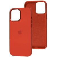 Чохол Silicone Case Metal Buttons (AA) для Apple iPhone 12 Pro / 12 (6.1'') Красный (41635)