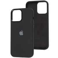 Чохол Silicone Case Metal Buttons (AA) для Apple iPhone 12 Pro Max (6.7'') Черный (41666)