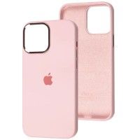 Чохол Silicone Case Metal Buttons (AA) для Apple iPhone 13 (6.1'') Рожевий (41676)