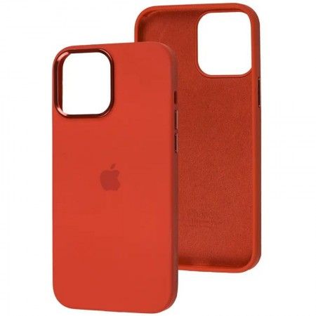Чохол Silicone Case Metal Buttons (AA) для Apple iPhone 13 (6.1'') Червоний (41674)