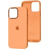 Чохол Silicone Case Metal Buttons (AA) для Apple iPhone 13 (6.1'') Оранжевый (41675)