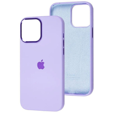 Чохол Silicone Case Metal Buttons (AA) для Apple iPhone 13 Pro Max (6.7'') Бузковий (41714)