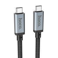 Дата кабель Hoco US05 Type-C to Type-C 100W USB4 40Gbps (1m) Черный (41239)