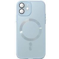 Чохол TPU+Glass Sapphire Midnight with MagSafe для Apple iPhone 11 (6.1'') Блакитний (44502)