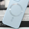 Чохол TPU+Glass Sapphire Midnight with MagSafe для Apple iPhone 11 (6.1'') Блакитний (44502)