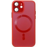 Чохол TPU+Glass Sapphire Midnight with MagSafe для Apple iPhone 11 (6.1'') Красный (42560)