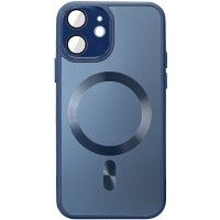 Чохол TPU+Glass Sapphire Midnight with MagSafe для Apple iPhone 11 (6.1'') Синий (44503)