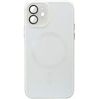 Чохол TPU+Glass Sapphire Midnight with MagSafe для Apple iPhone 12 (6.1'') Белый (42581)