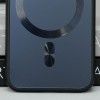 Чохол TPU+Glass Sapphire Midnight with MagSafe для Apple iPhone 12 (6.1'') Чорний (42590)