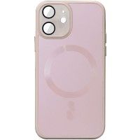 Чохол TPU+Glass Sapphire Midnight with MagSafe для Apple iPhone 12 (6.1'') Розовый (42585)