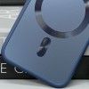 Чохол TPU+Glass Sapphire Midnight with MagSafe для Apple iPhone 12 (6.1'') Синій (42586)
