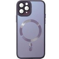 Чохол TPU+Glass Sapphire Midnight with MagSafe для Apple iPhone 12 Pro (6.1'') Фиолетовый (42596)