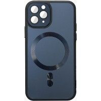 Чохол TPU+Glass Sapphire Midnight with MagSafe для Apple iPhone 12 Pro Max (6.7'') Чорний (42603)
