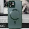 Чохол TPU+Glass Sapphire Midnight with MagSafe для Apple iPhone 12 Pro Max (6.7'') Зелений (44509)