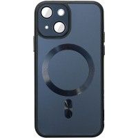 Чохол TPU+Glass Sapphire Midnight with MagSafe для Apple iPhone 13 (6.1'') Чорний (42612)