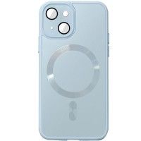 Чохол TPU+Glass Sapphire Midnight with MagSafe для Apple iPhone 13 (6.1'') Голубой (44513)