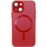 Чохол TPU+Glass Sapphire Midnight with MagSafe для Apple iPhone 13 (6.1'') Красный (42606)