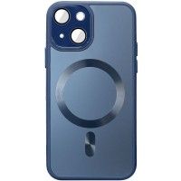 Чохол TPU+Glass Sapphire Midnight with MagSafe для Apple iPhone 13 (6.1'') Синій (42608)