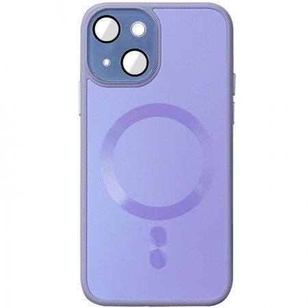 Чохол TPU+Glass Sapphire Midnight with MagSafe для Apple iPhone 13 (6.1'') Бузковий (42609)