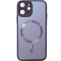 Чохол TPU+Glass Sapphire Midnight with MagSafe для Apple iPhone 13 (6.1'') Фиолетовый (42611)
