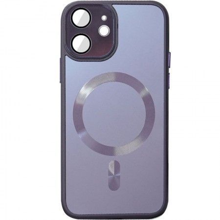 Чохол TPU+Glass Sapphire Midnight with MagSafe для Apple iPhone 13 (6.1'') Фіолетовий (42611)