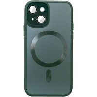 Чохол TPU+Glass Sapphire Midnight with MagSafe для Apple iPhone 14 (6.1'') Зелёный (42633)