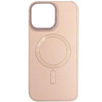 Шкіряний чохол Bonbon Leather Metal Style with MagSafe для Apple iPhone 12 Pro Max (6.7'') Рожевий (42334)