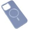 Шкіряний чохол Bonbon Leather Metal Style with MagSafe для Apple iPhone 13 (6.1'') Голубой (42341)