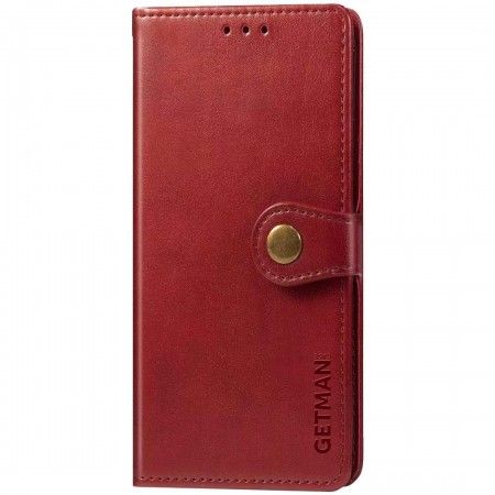 Шкіряний чохол книжка GETMAN Gallant (PU) для TECNO Spark 10 Pro Красный (42065)