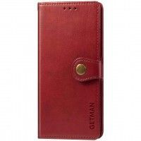 Шкіряний чохол книжка GETMAN Gallant (PU) для Samsung Galaxy M34 5G Красный (42072)