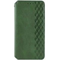 Шкіряний чохол книжка GETMAN Cubic (PU) для Samsung Galaxy M34 5G Зелений (42081)