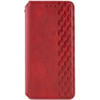 Шкіряний чохол книжка GETMAN Cubic (PU) для Samsung Galaxy M34 5G Червоний (42082)