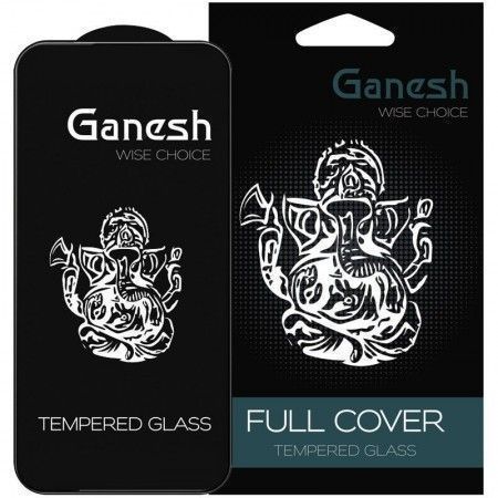 Захисне скло Ganesh (Full Cover) для Apple iPhone 15 Pro (6.1'') Черный (42094)