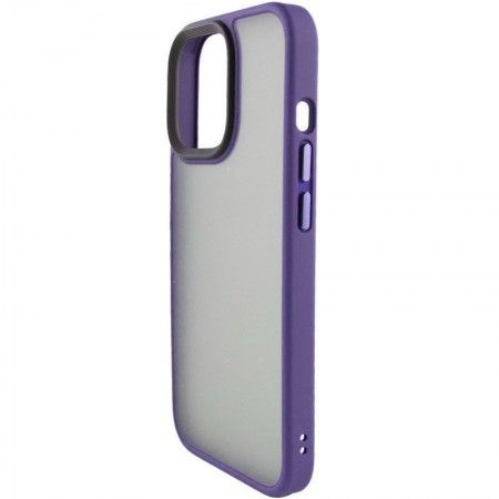 TPU+PC чохол Metal Buttons для Apple iPhone 15 Plus (6.7'') Фиолетовый (41881)