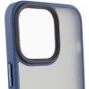 TPU+PC чохол Metal Buttons для Apple iPhone 15 Pro Max (6.7'') Синий (41892)