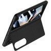 Шкіряний чохол GKK 360 + Glass з підставкою для Samsung Galaxy Z Fold4 Чорний (42908)
