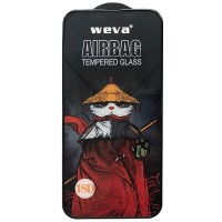 Захисне 2.5D скло Weva AirBag (тех.пак) для Apple iPhone 15 Plus (6.7'') Черный (43295)