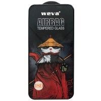 Захисне 2.5D скло Weva AirBag (тех.пак) для Apple iPhone 15 Pro (6.1'') Черный (43296)