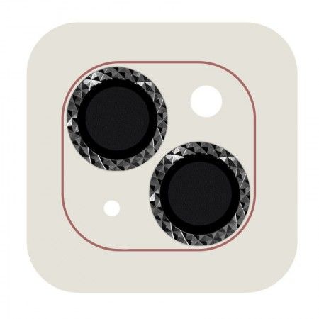 Захисне скло Metal Shine на камеру (в упак.) для Apple iPhone 15 (6.1'') / 15 Plus (6.7'') Черный (42420)