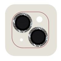 Захисне скло Metal Shine на камеру (в упак.) для Apple iPhone 15 (6.1'') / 15 Plus (6.7'') Сріблястий (42416)