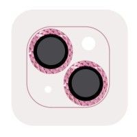 Захисне скло Metal Shine на камеру (в упак.) для Apple iPhone 15 (6.1'') / 15 Plus (6.7'') Розовый (47410)